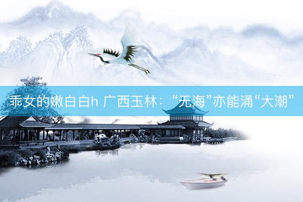 乖女的嫩白白h 广西玉林:“无海”亦能涌“大潮”