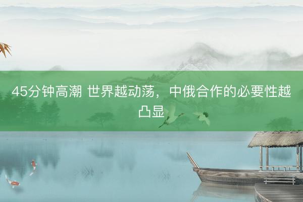 45分钟高潮 世界越动荡，中俄合作的必要性越凸显