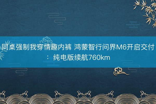 同桌强制我穿情趣内裤 鸿蒙智行问界M6开启交付：纯电版续航760km