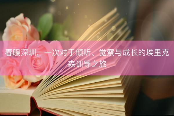 春暖深圳,一次对于倾听、觉察与成长的埃里克森训导之旅