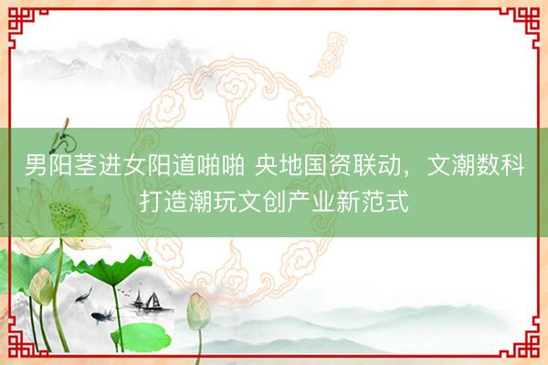 男阳茎进女阳道啪啪 央地国资联动，文潮数科打造潮玩文创产业新范式
